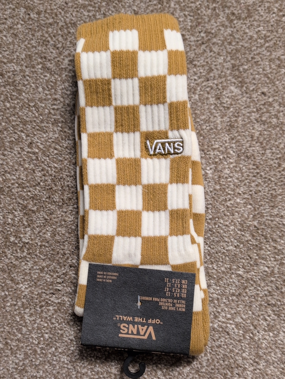 NWT Vans Checkerboard Crew Socks